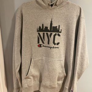 Champion NYC Logo Hoodie.